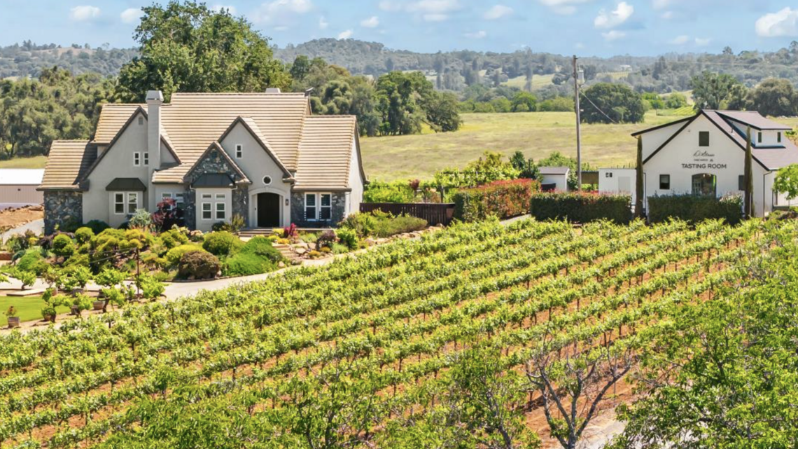 Amador vineyard estate includes pool, wine cave on 25 acres in Sierra foothills