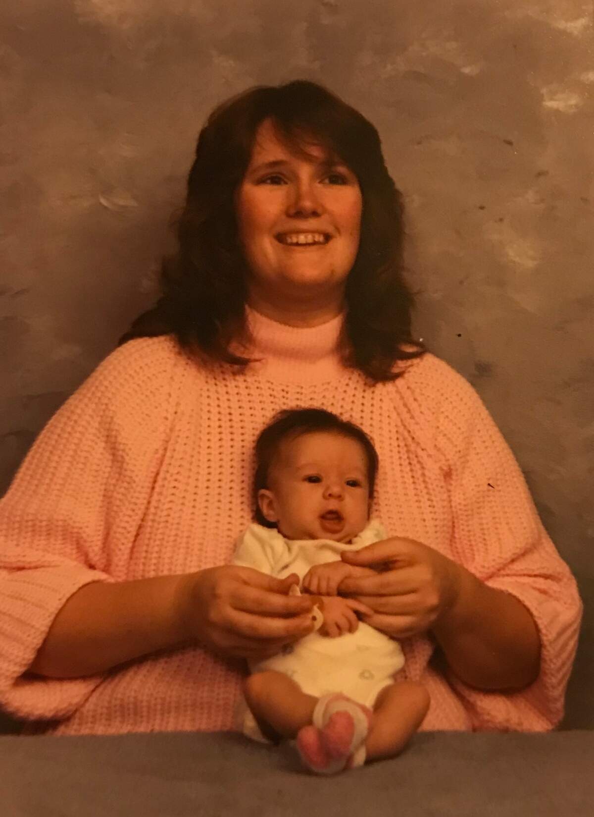 Cynthia and Robin Epley, Christmas 1989.