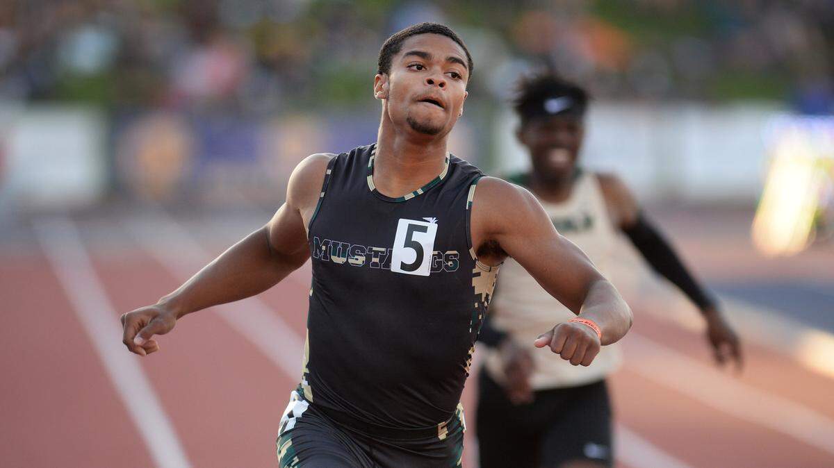 Zach Larrier of Monterey Trail won the boys 400 at the CIF State Track and Field Championships on Saturday in Clovis.