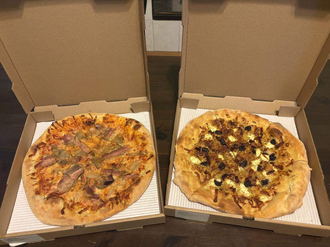 Upper Crust Baking in Davis sells from-scratch pizzas every Wednesday, serving seasonally inspired pies like the caramelized shallot-rosemary-pancetta Pauline and the Greek-influenced Jollity, which has goat cheese, Kalamata olives, pesto, sun dried tomatoes and roasted garlic.