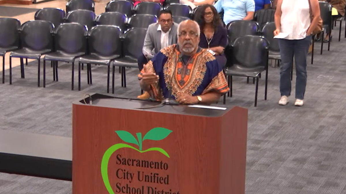Carl Pinkston in a public comment at a Sept. 5, 2024 Sacramento City Unified School District board meeting.
