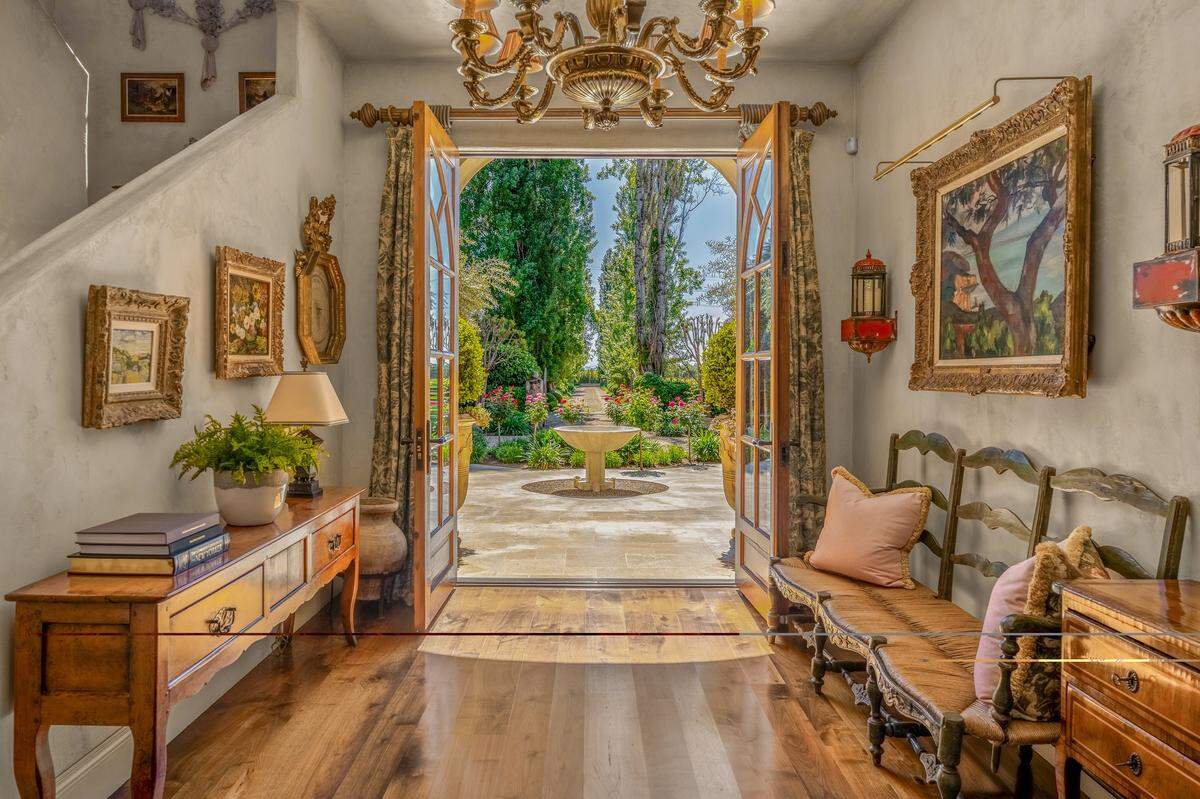 The house spans more than 7,100 square feet with seven bedrooms and six full bathrooms.