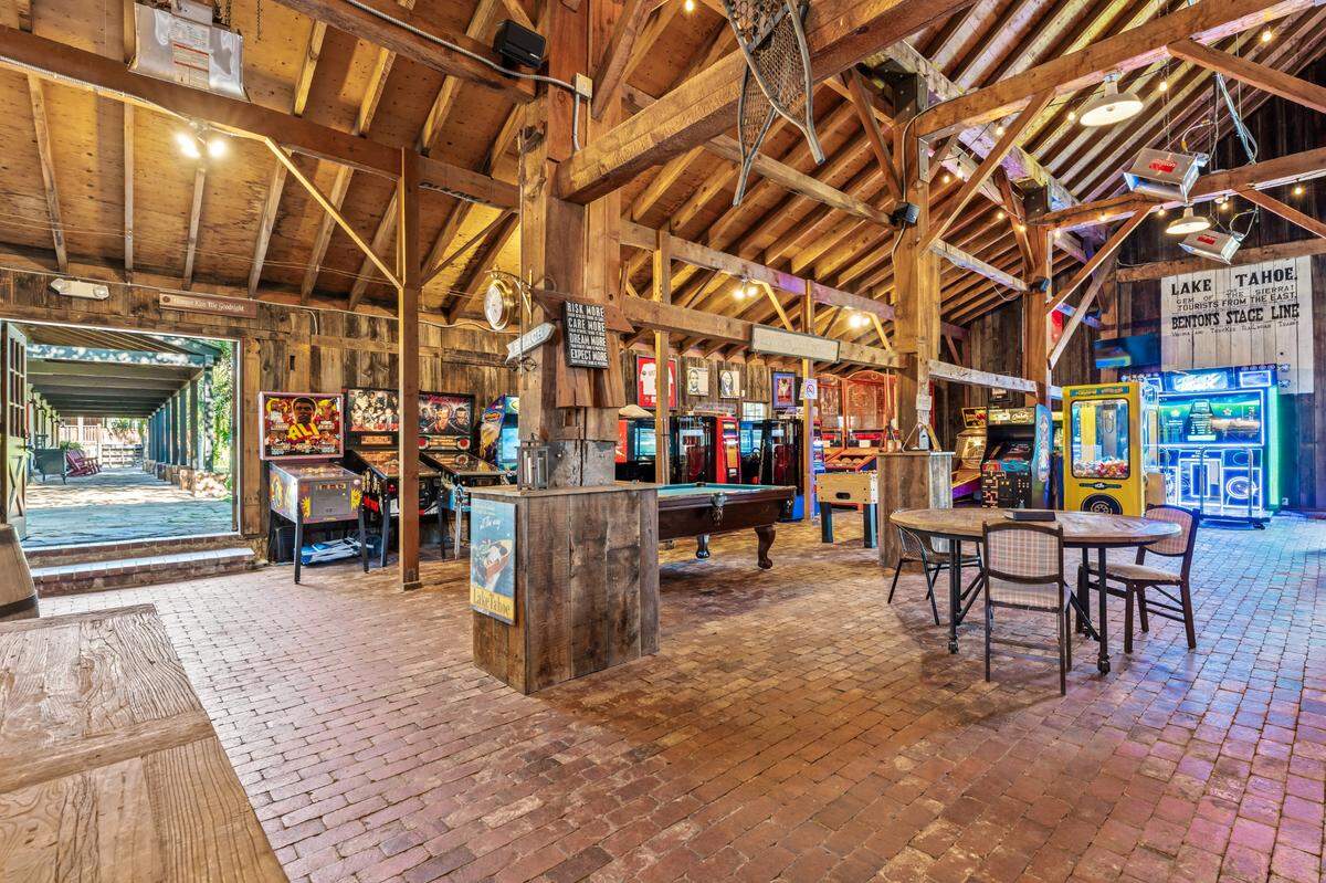 A barn built in 1873 and a rodeo venue are part of the Lake Tahoe property.