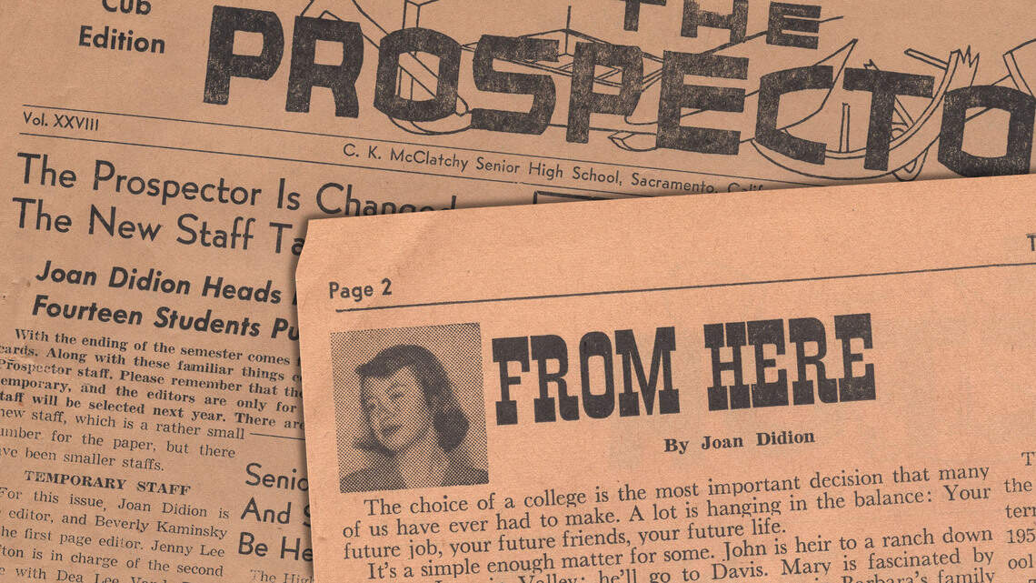 How the literary legend Joan Didion got her start on a Sacramento high school paper