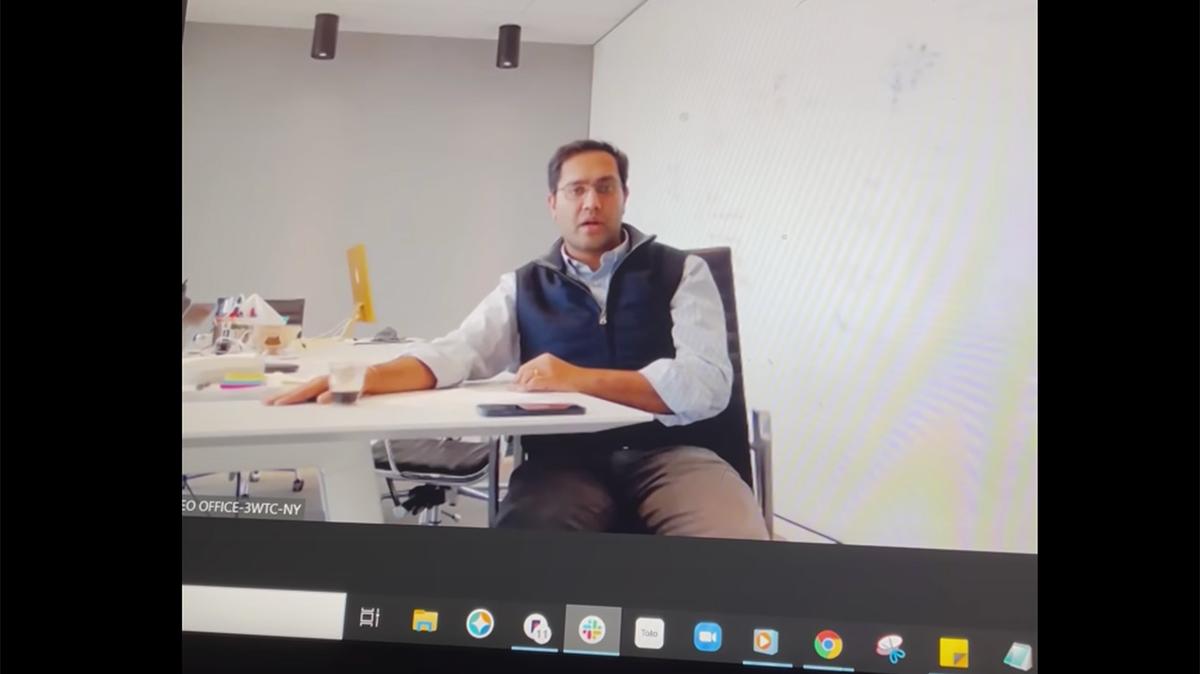 Vishal Garg, head of online mortgage company Better.com, informs 900 workers they’ve been laid off in a pre-holiday Zoom video call.