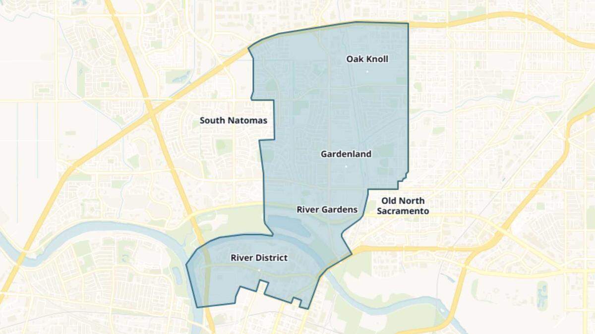 Trustee Area 6 of the Twin Rivers Unified School District.