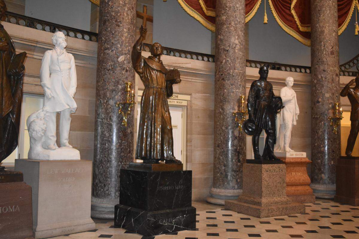 California's Junipero Serra statue in the United States Capitol National Statuary Hall Collection.