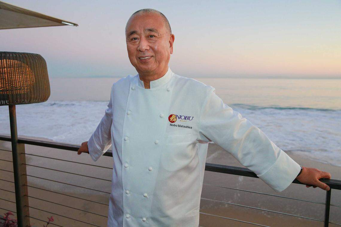 Chef Nobu Matsuhisa attends a dinner celebrating Surface Magazine’s 2017 Travel Issue at Nobu Malibu in 2017. Matsuhisa, whose Nobu and Matsuhisa restaurants span five continents, is a member of the 19th class of the California Hall of Fame.