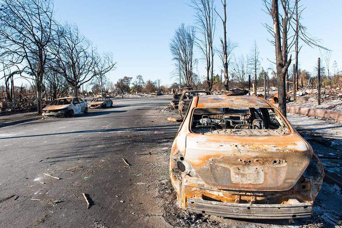 The Coffey Park neighborhood was one of the hardest-hit areas in Santa Rosa during the 2017 Tubbs Fire.