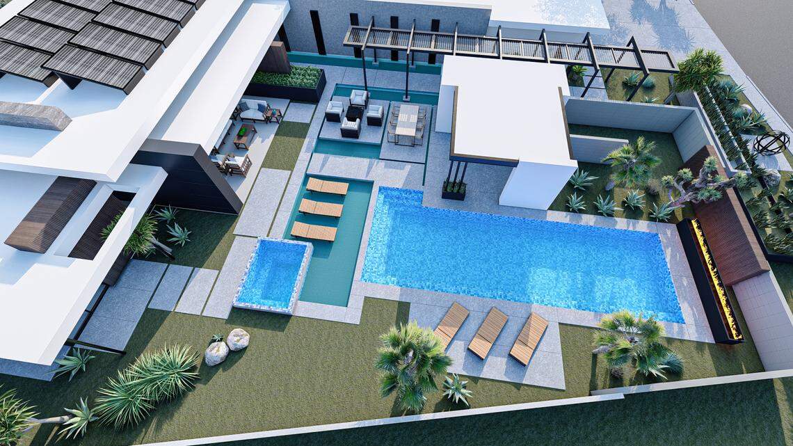 The new modern Palm Springs estate.