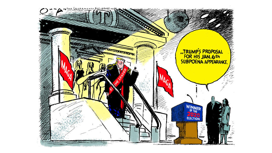 Jack Ohman: Grandiose entrance ...