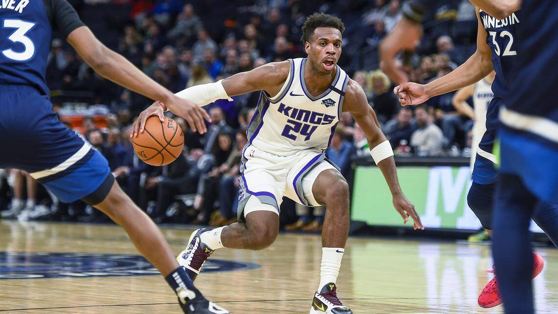 Sacramento guard Buddy Hield scored 20 points in the fourth quarter Monday as the Kings rallied past the Minnesota Timberwolves.