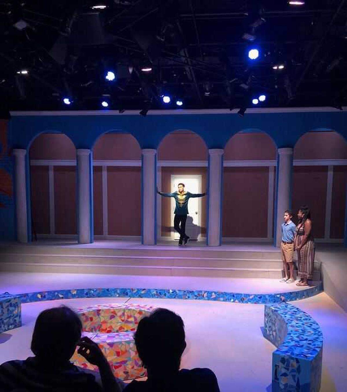 Xavier Smalls cast in Merchant of Venice, a Shakespeare play, performed in his class at Sacramento City College in 2018