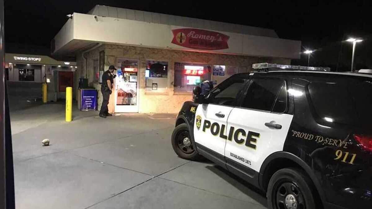 About 12:30 a.m. Sunday, police officers responded to a burglary alarm at Romey’s Gas & Liquor, near Main and West streets in Woodland. Officers arrested three suspects.