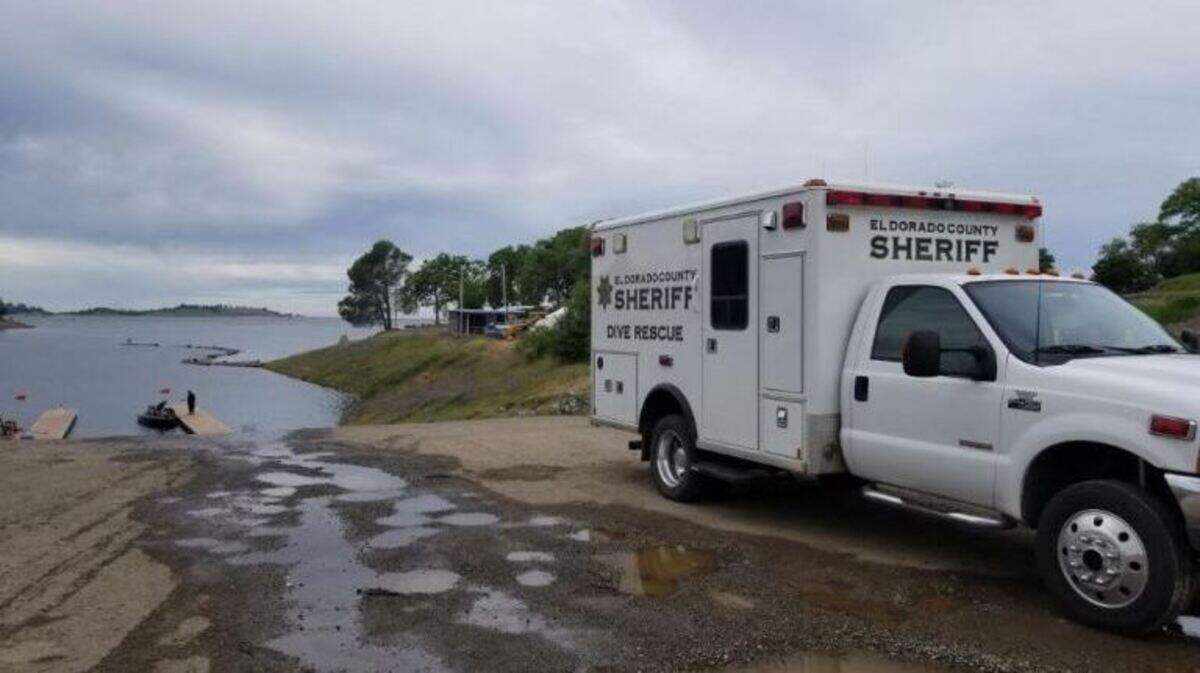 Officials with the El Dorado County Sheriff's Office searched Folsom Lake Sunday night and Monday for a man who fell off a jet ski.