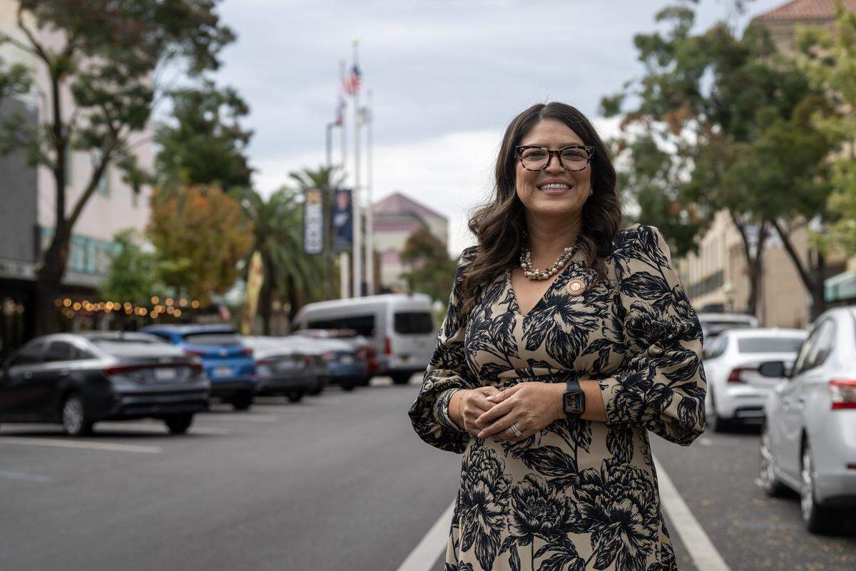 Assemblymember Esmeralda Soria, D-Fresno, speaks about Proposition 50 in Merced earlier this month. “What is important in the Central Valley is that you work with everyone," she said. 