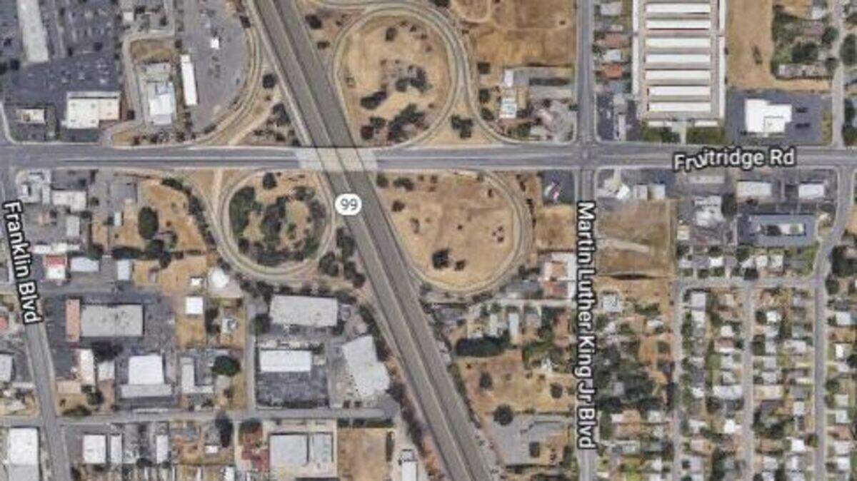 A woman running on Highway 99 near Martin Luther King Jr. Boulevard at 3:30 a.m. Tuesday was struck by two vehicles and killed.