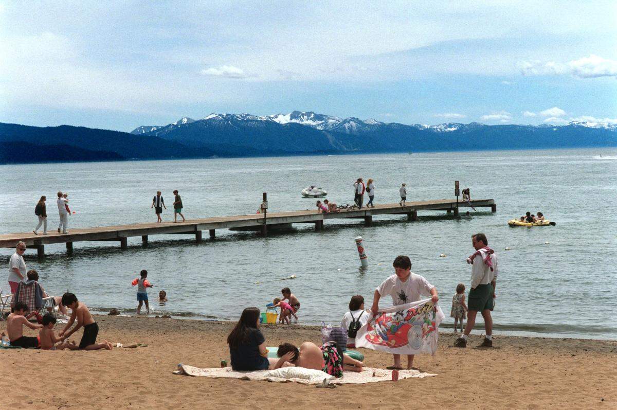 Kings Beach on the north shore of Lake Tahoe is now one of the best sandy beaches.