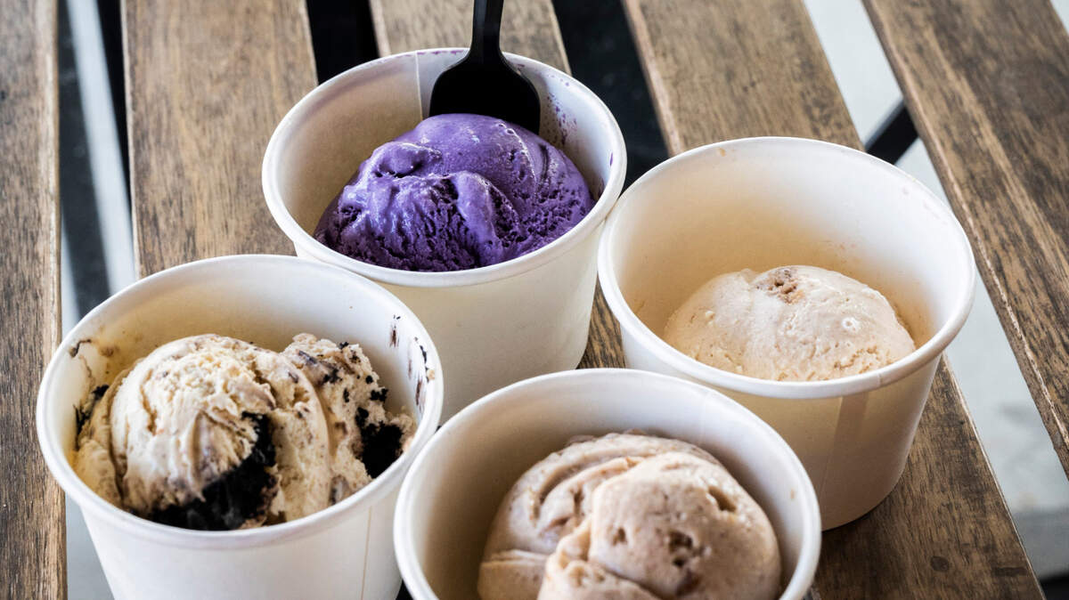 Cornflower Creamery ice cream flavors.