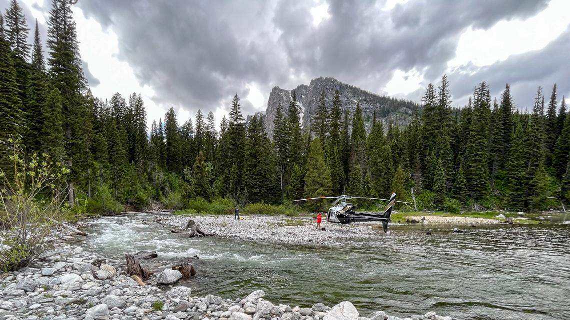 A man has been cited after he was accused of illegally landing his helicopter on a lakeshore in Wyoming’s Grand Teton National Park, rangers said.