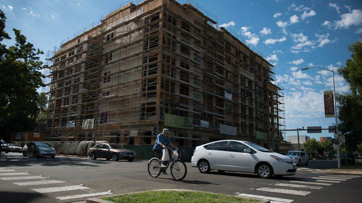 Construction was underway at the 16 Powerhouse building in August of 2014