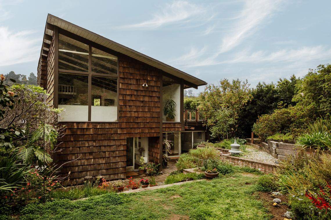 The Leona and Rudolph Mattoni three-level, 1969 residence is for sale in Beverly Hills for $2.4 million.