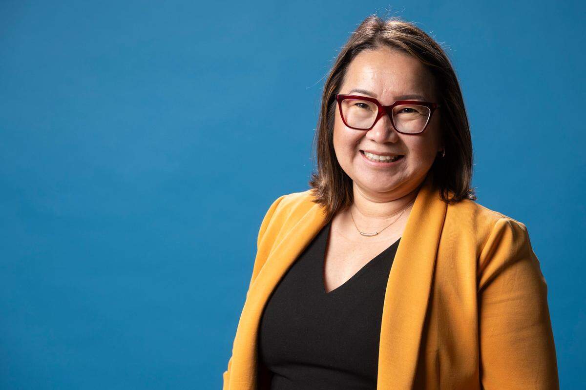 Kaying Hang, president of The Center at Sierra Health Foundation, poses for a portrait Aug. 22, 2024, as one of this year’s AAPI Change Makers.