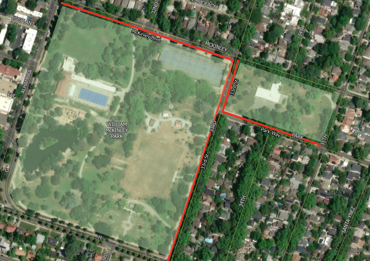 New nighttime parking restrictions been approved for streets around McKinley Park in East Sacramento. 