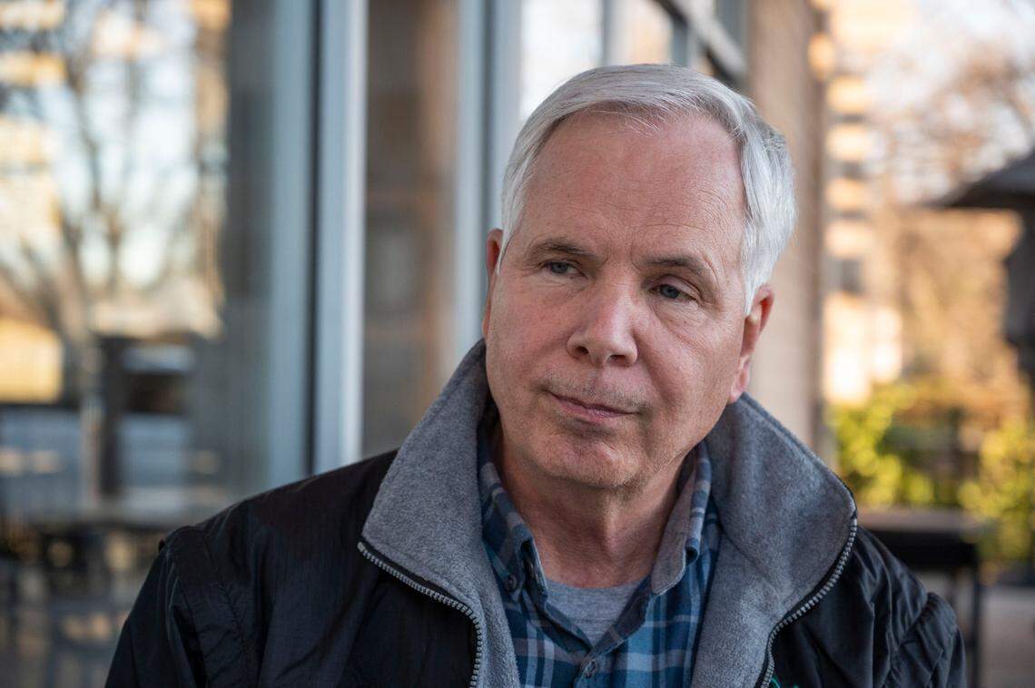 Shasta County Supervisor Leonard Moty talks about the effort to recall him as voting was underway on Tuesday, Feb. 1, 2022, in Redding.