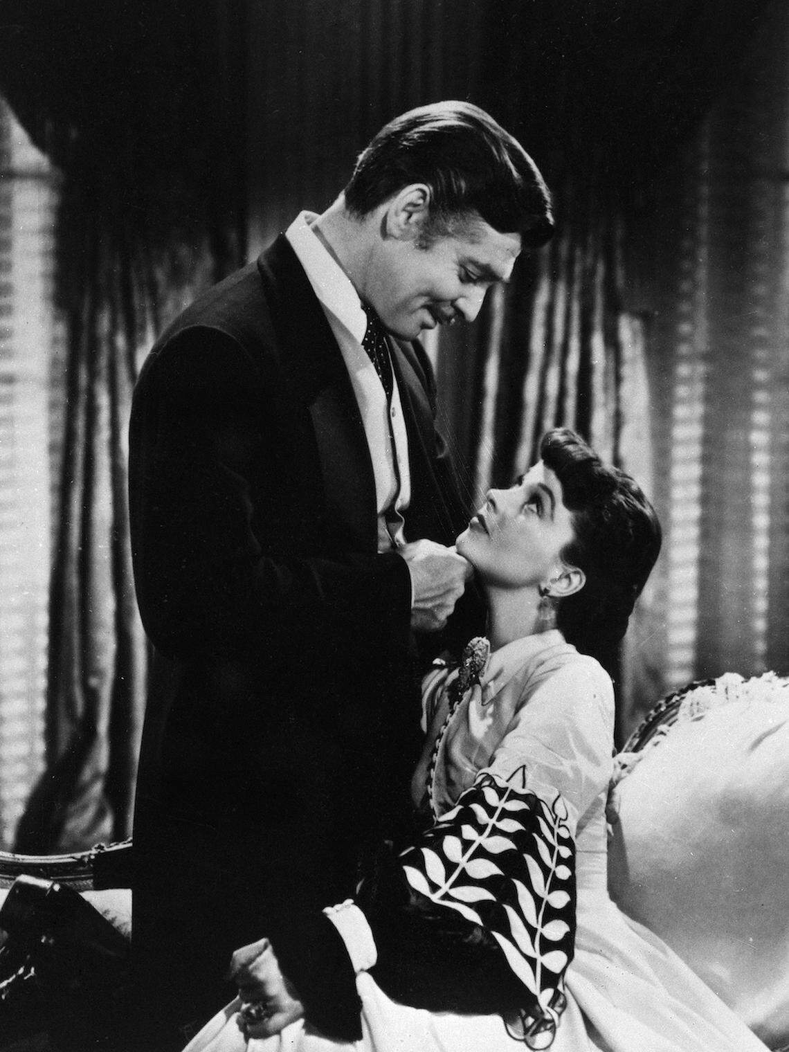 In this 1939 file photo, Clark Gable, as Rhett Butler and Vivien Leigh as Scarlett O’Hara stars in the 1939 classic, “Gone With the Wind”.