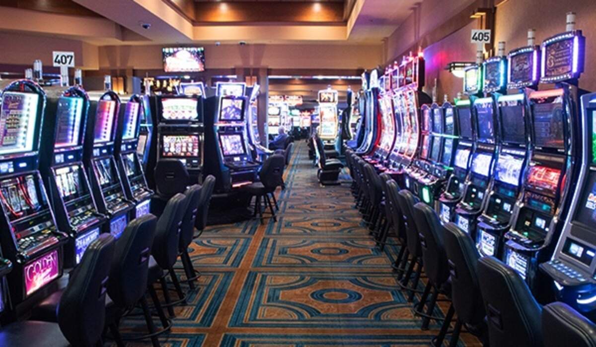 Slot machines inside the Rolling Hills Casino on Interstate 5 near Corning. Tribal leaders have faced criminal charges and a lawsuit alleging embezzlement and misuse of money from the Paskenta Band of Nomlaki Indians, which owns the gaming resort.