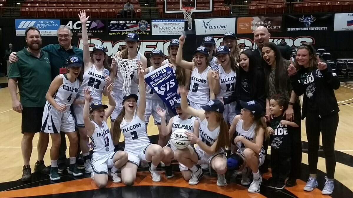 Colfax High School celebrates the 10th Sac-Joaquin Section championship in program history and the first in Division V with a 43-38 overtime win over defending champion Argonaut.
