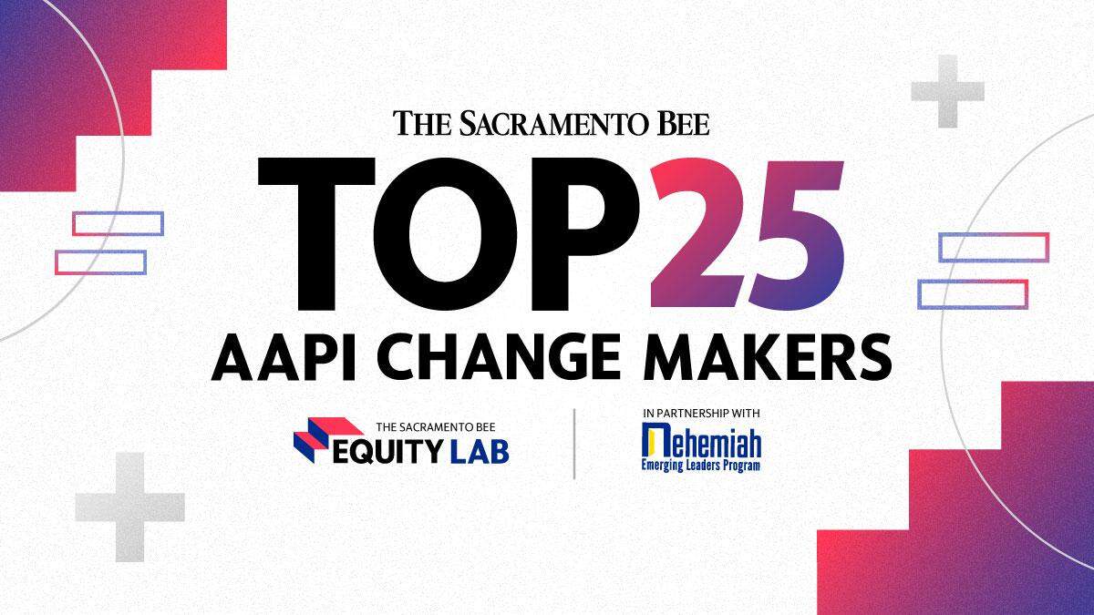 AAPI Top 25 Change Makers share image with logos for Equity Lab and NELP