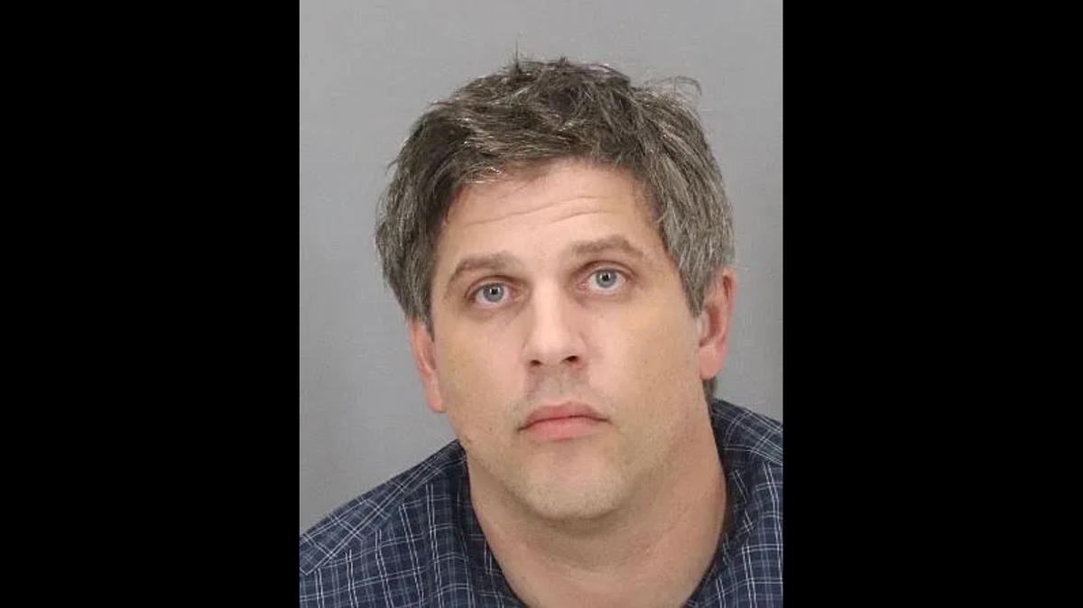 Shawn Patrick Evans, 37, was arrested after police in San Jose, California, say two cameras were found in the bathroom of an area Starbucks.