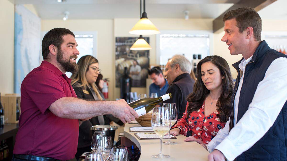 Scheid Vineyards lets visitors choose four tastes from eight wines on two menus.