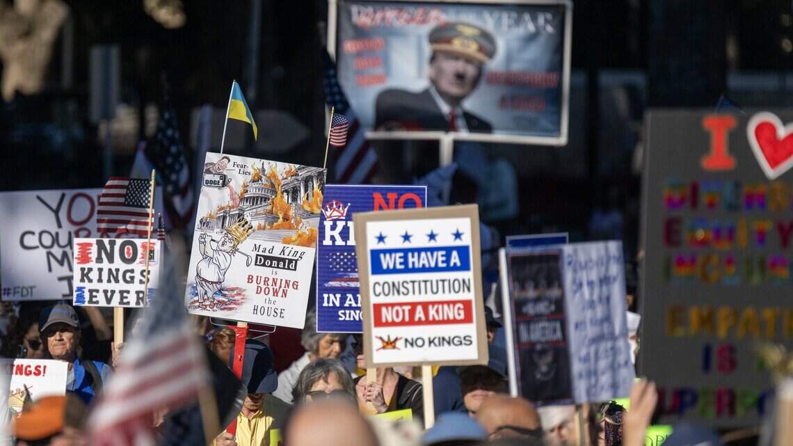 Photos: ‘No Kings’ protests in Sacramento and Roseville