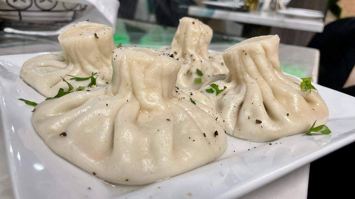 Yerevan Bar & Restaurants specializes in food from Armenia and nearby West Asian countries, such as beef soup dumplings called khinkali.