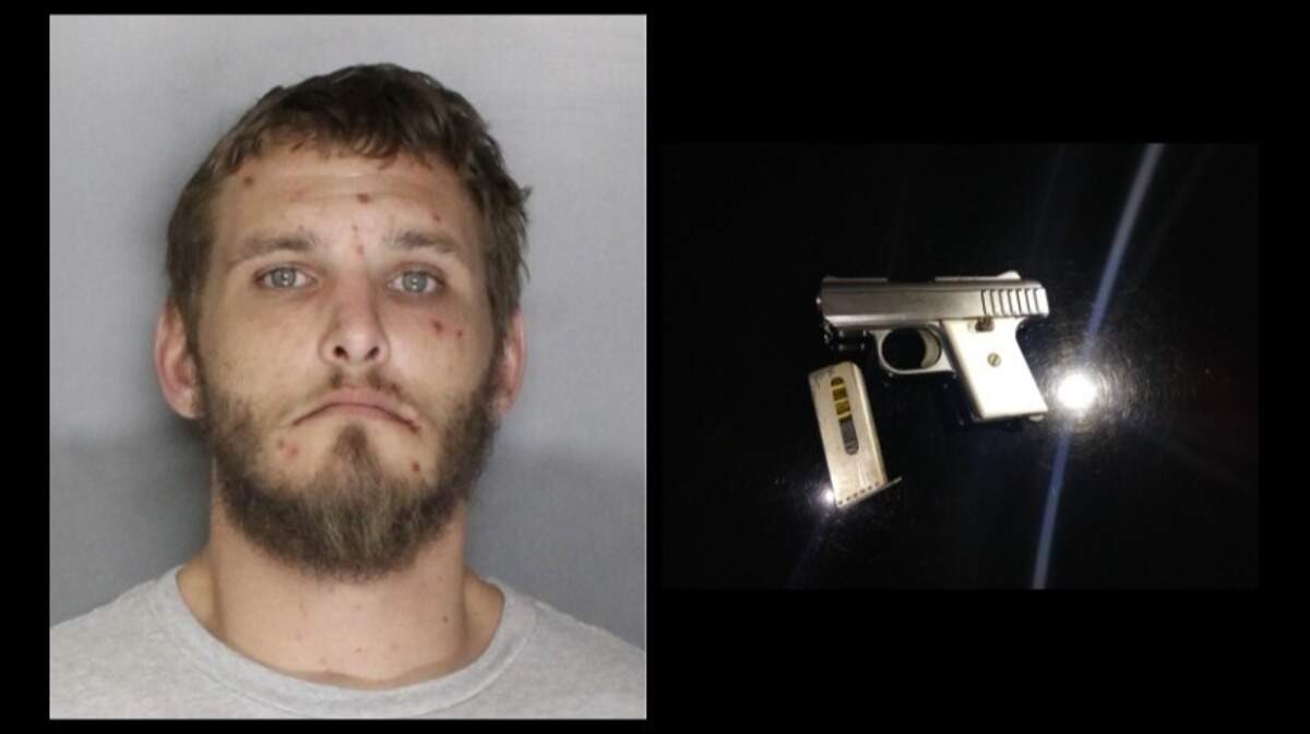Corey Akers, 29, was arrested after threatening another man with a gun during an altercation near Spring Street in Galt on Friday Night. He was charged with assault with a deadly weapon and is being held on $75,000 bail.