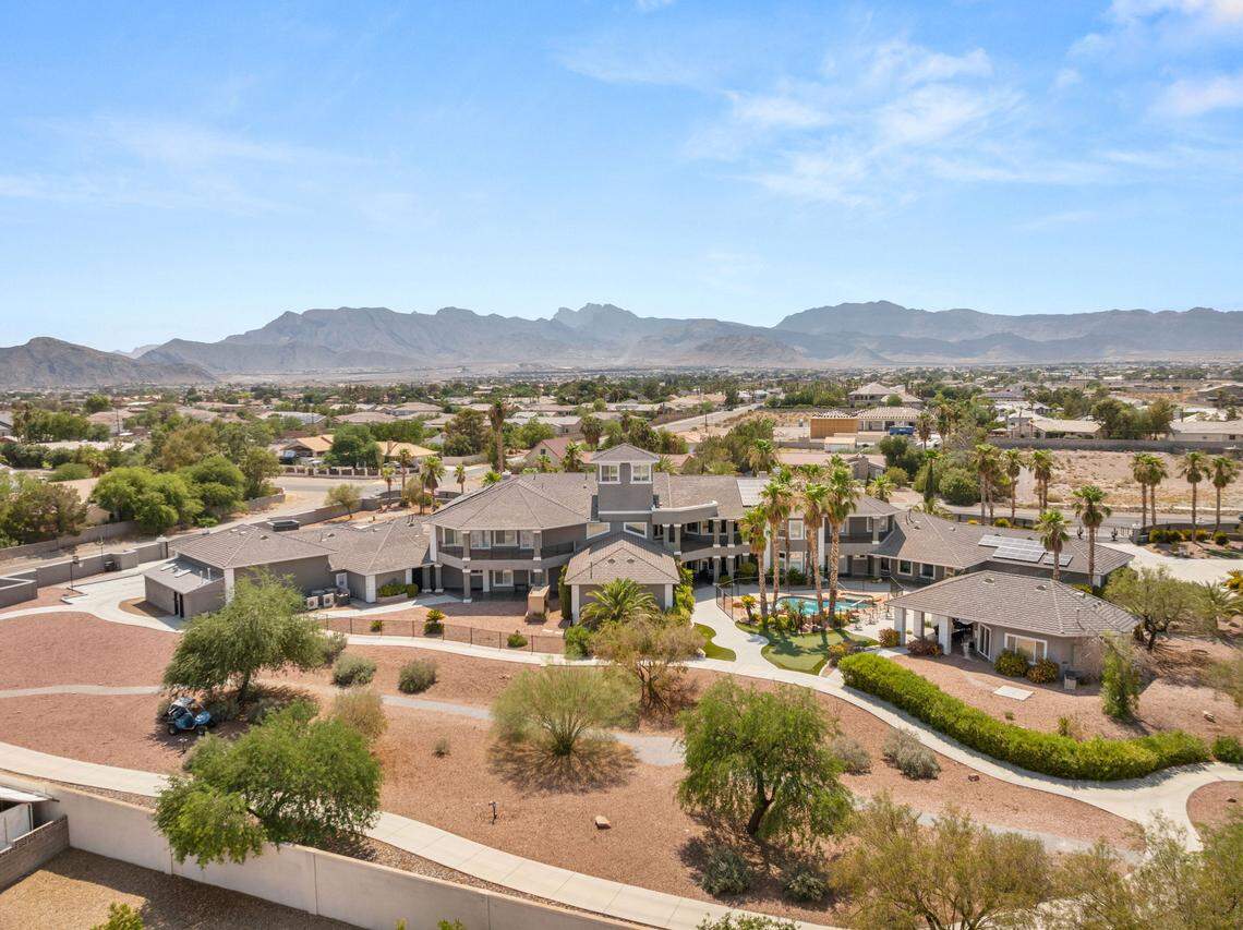 “This property is unlike any other in Las Vegas,” listing agent Frank Napoli said about the 20,000-square-foot home at 5930 N. El Capitan Way in Las Vegas. “It combines the scale and amenities of a luxury estate with a layout specifically designed for high-end assisted living. Every detail reflects comfort, privacy and care.”