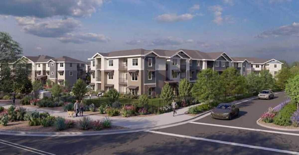 An artist's rendering of high-density housing in the proposed Willowgrove development in northeast Davis. The City Council voted Tuesday, May 5, 2026, to put the project before Davis voters.