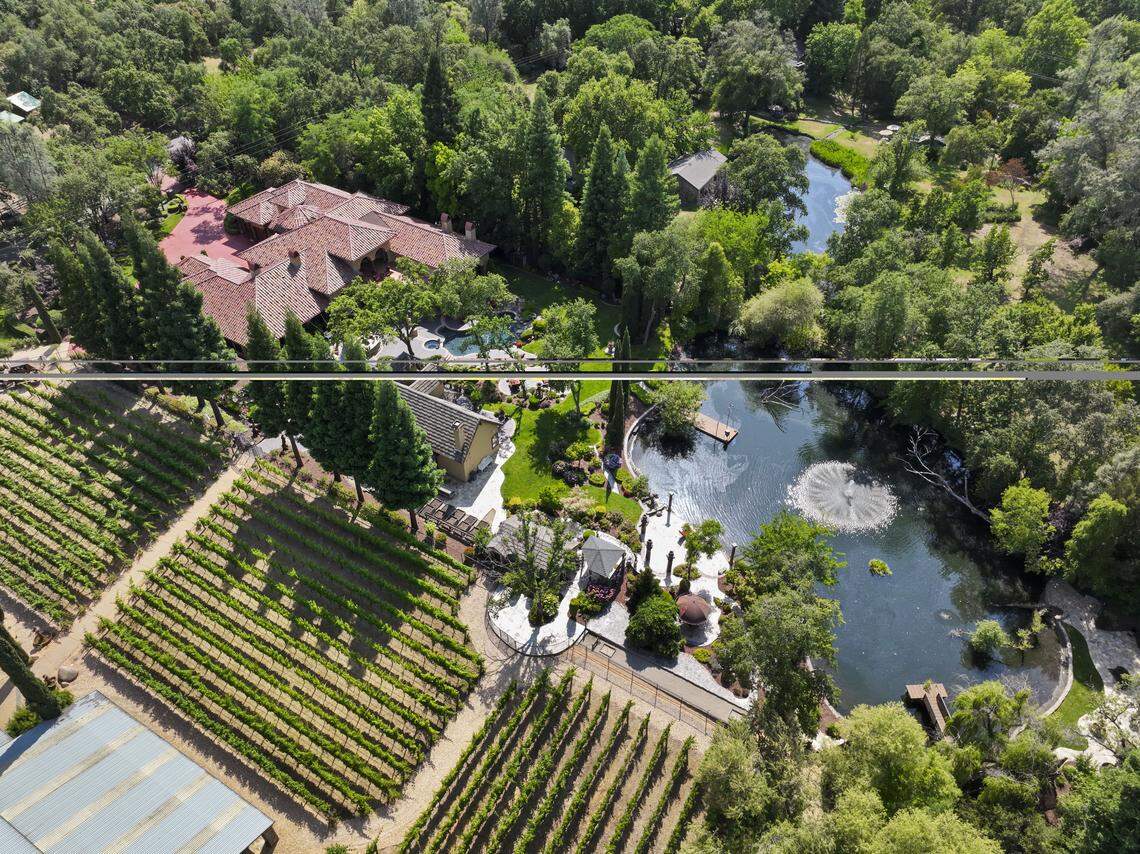 This palatial Loomis estate offers 4 bedrooms, 7 baths, 7,200 square feet of living space and 5.23 acres of unrivaled country luxury.