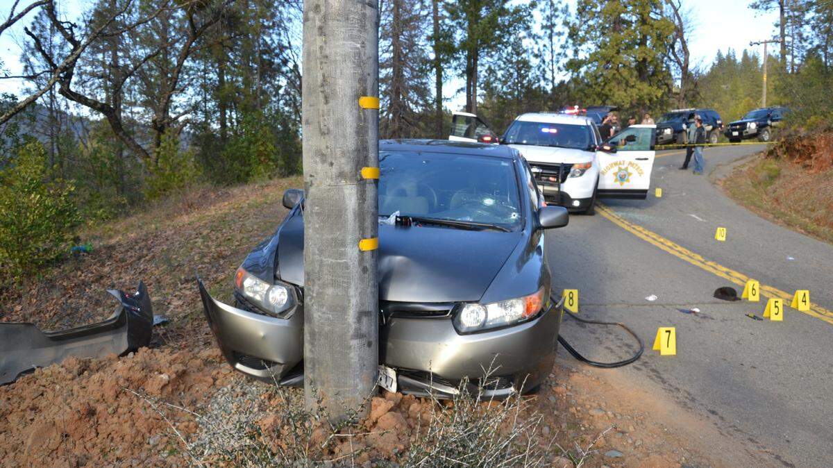 Aaron Tobias Quinn, 46, was found guilty by a Yuba County jury of attempted murder on a CHP officer after crashing his vehicle during a pursuit Jan. 16, 2022, that ended on La Porte Road. Officer Ryan Lambert shot Quinn in the top of the head during a shootout.