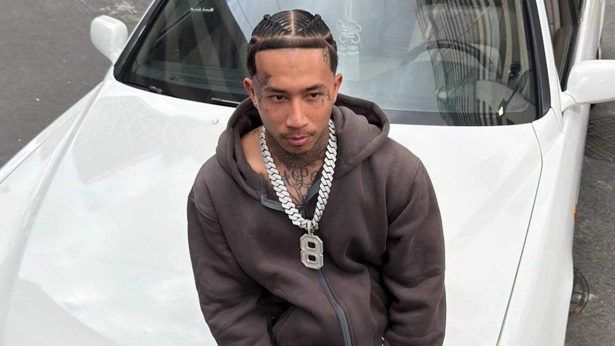 Stockton-based rapper MBNel is seen in an undated photo. He posted on social media Friday, 20 days after the mass shooting that killed four, about the incident.