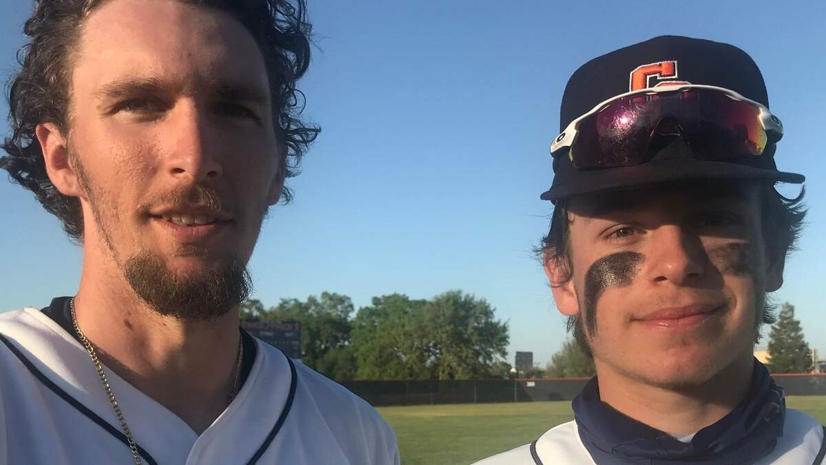 John Sheehan, left, is going to Grand Canyon University after his career at Cosumnes Oaks and Elvin Delic is heading to the University of San Francisco to play in the infield.