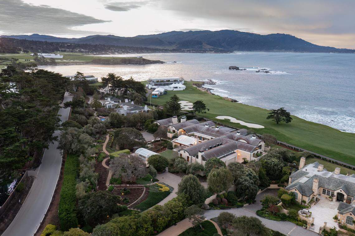The 10,500-square-foot home on Pebble Beach Golf Links sold for a record setting $45 million in Monterey County .