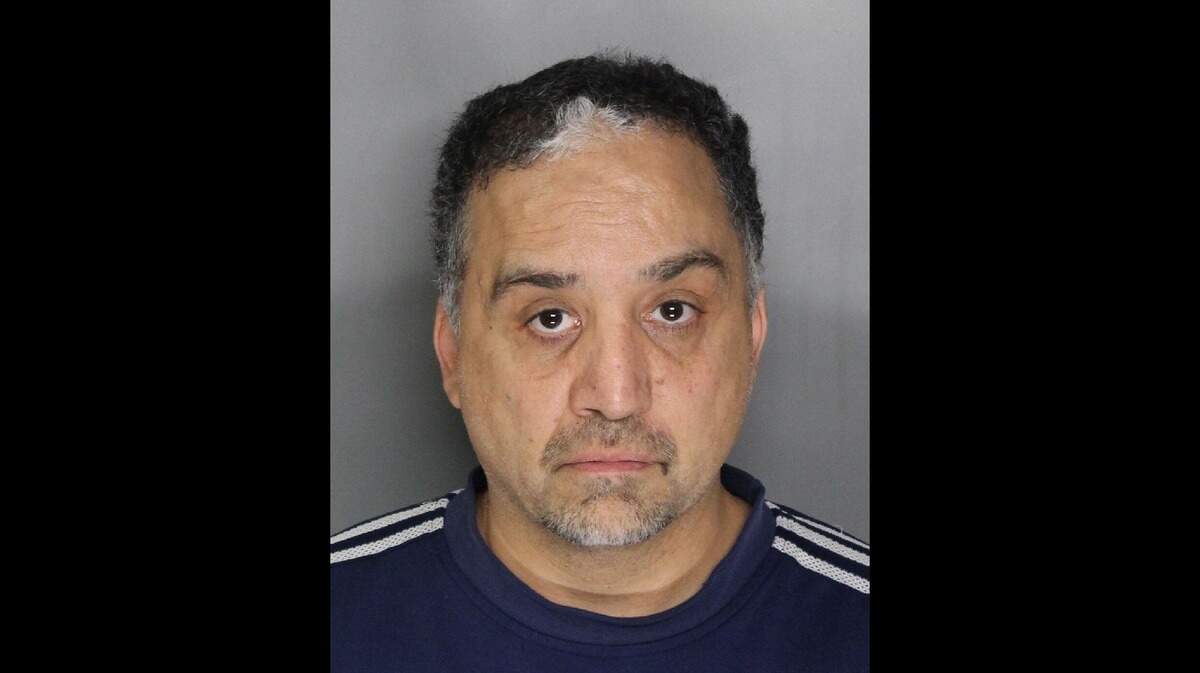 Shahin Sadighian, 46, was arrested Wednesday after a law enforcement search of his home yielded thousands of stolen books and DVDs.