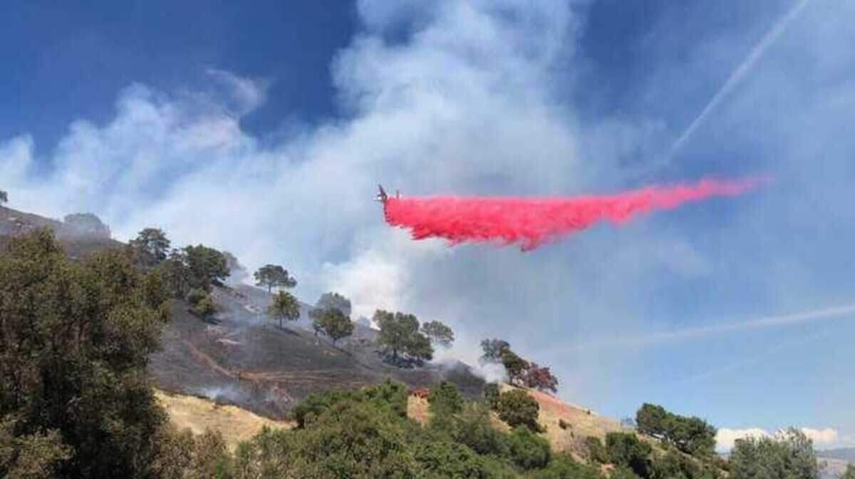 Firefighters on Tuesday afternoon June 9, 2020, were battling a wildfire in El Dorado County near the community of Pilot Hill.