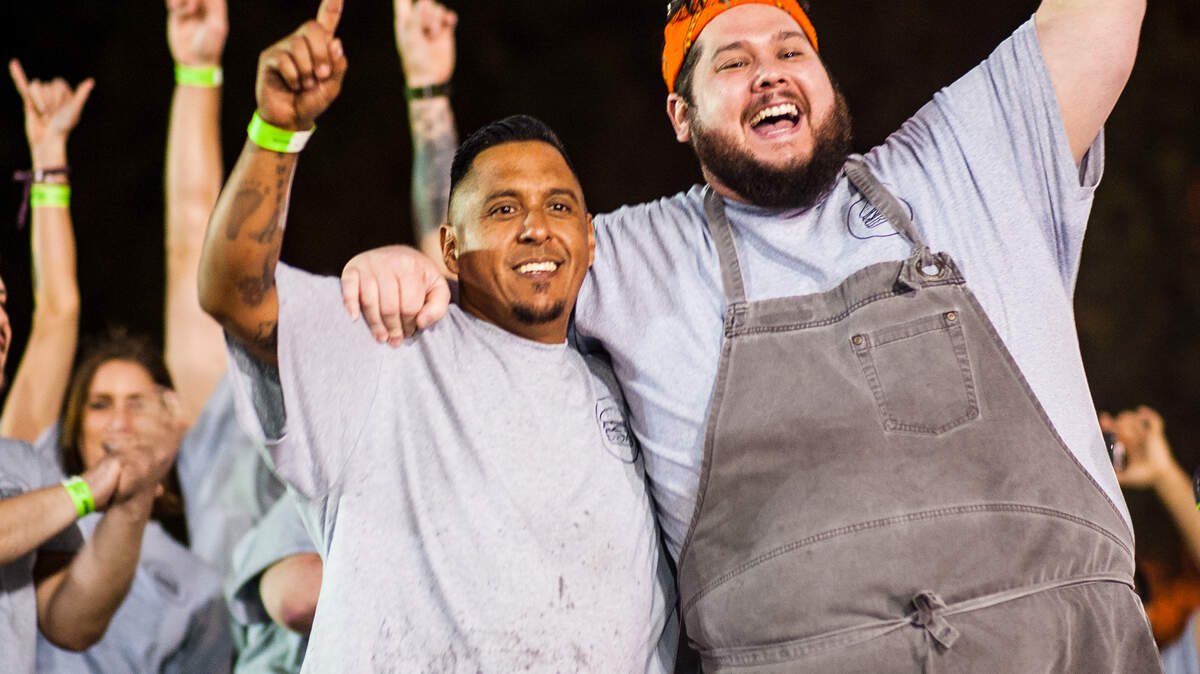 Voters at the 2017 Sacramento Burger Battle said Dawson’s Steakhouse chef Michael Grande (right) and his crew prepared the competition’s best dish.