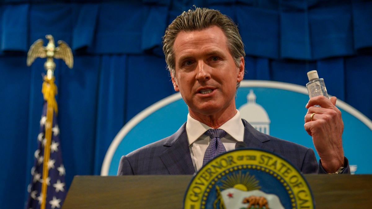 California Gov. Gavin Newsom speaks about the coronavirus on March 4, 2020.