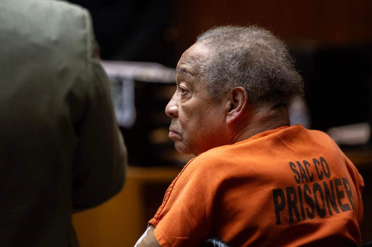 Robert Terry is arraigned in Sacramento Superior Count on Thursday after he was arrested for fatally stabbing Helen Terry 13 times in August 1980.